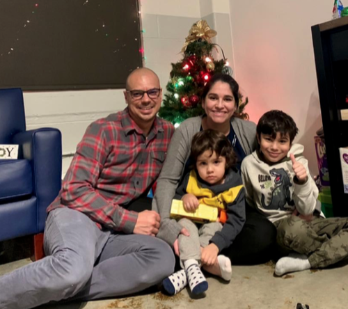 Family at Christmas